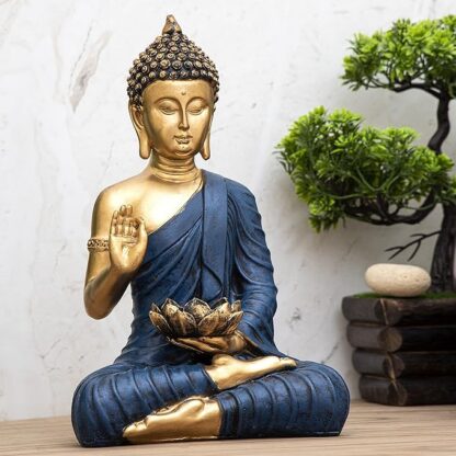 Blue Golden Buddha Statue