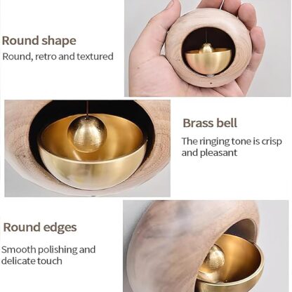 Brass Wooden Door Bell