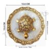 Crafts Metal Feng Shui Golden Tortoise