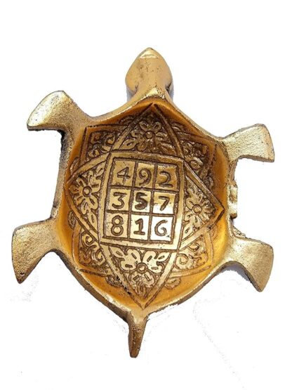 Crafts Metal Feng Shui Golden Tortoise