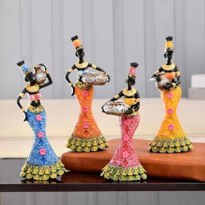 Vibrant African Women Figurines