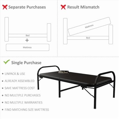 Metal Folding Bed Single