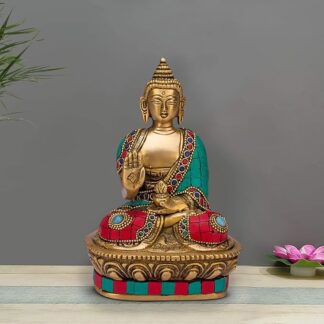 Multicolor Brass Buddha