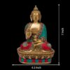 Multicolor Brass Buddha