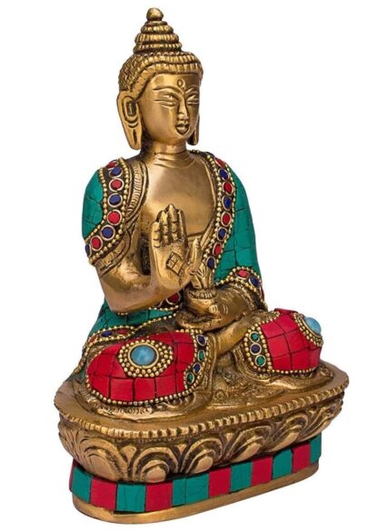 Multicolor Brass Buddha
