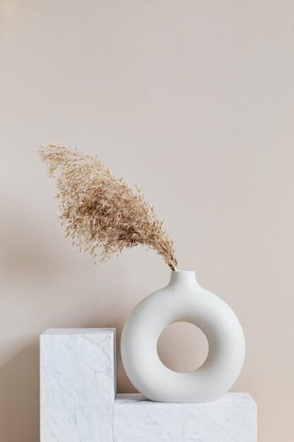 Pampas Grass Flower Vase