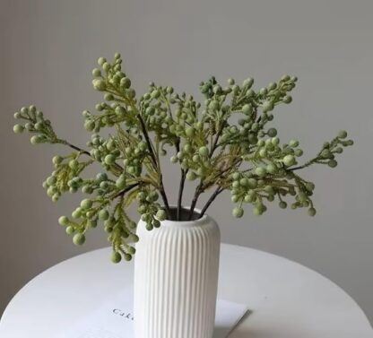 Ribbed Pipe Ceramic Vase