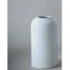 Ribbed Pipe Ceramic Vase