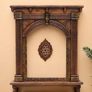 Traditional Wooden Handpainted Jharokha