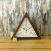 Triangle Designer Digital Wall Clock Antique