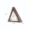 Triangle Designer Digital Wall Clock Antique