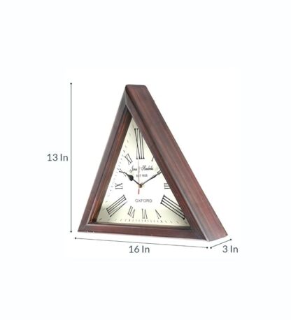 Triangle Designer Digital Wall Clock Antique