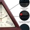 Triangle Designer Digital Wall Clock Antique