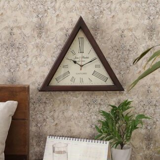 Triangle Designer Digital Wall Clock Antique