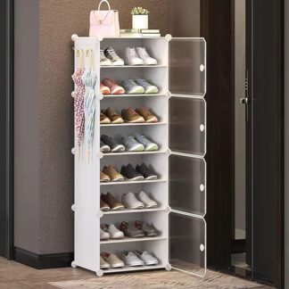 𝟖 𝐒𝐡𝐞𝐥𝐟 Shoe Rack Plastic