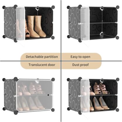 𝟖 𝐒𝐡𝐞𝐥𝐟 Shoe Rack Plastic