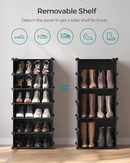 𝟖 𝐒𝐡𝐞𝐥𝐟 Shoe Rack Plastic