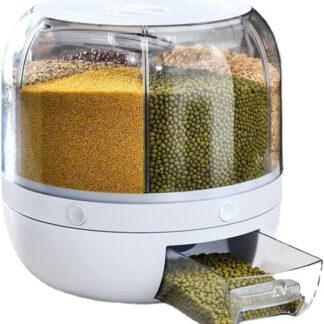 6-Grid Rotating Food Dispenser