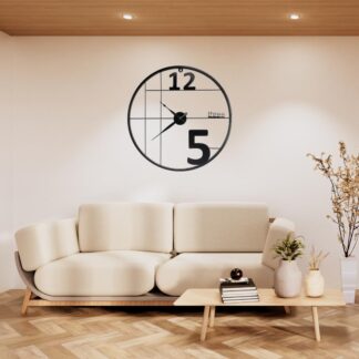 24-Inch Classic Black Wall Clock