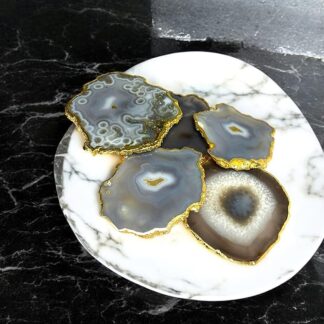 Coasters Set of 5 Agate Stone Coaster