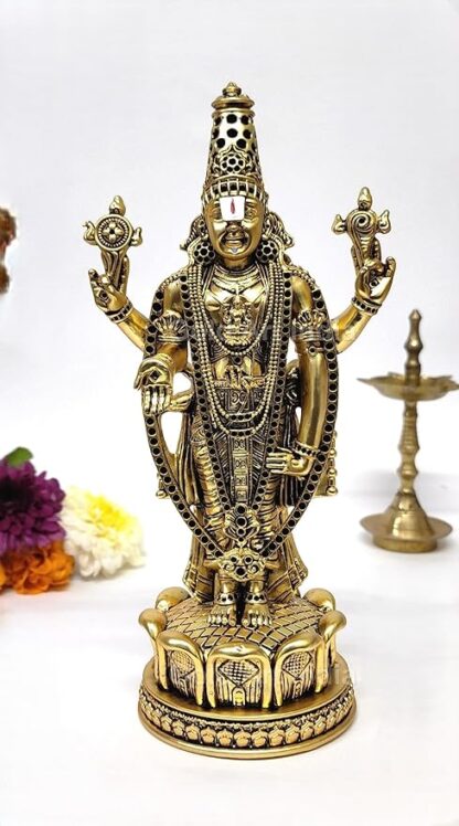 Lord Tirupati Balaji Idol - Gold